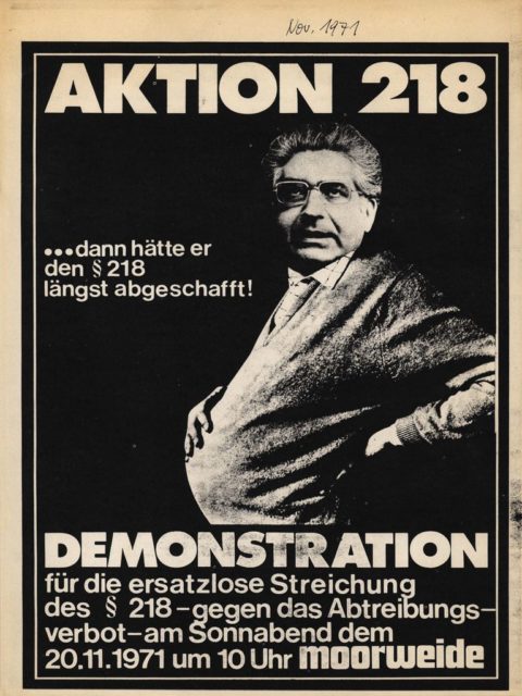"Aktion 218": Call for Demonstration against §218, November 1971 (FMT Shelf Mark: FB.05.007)