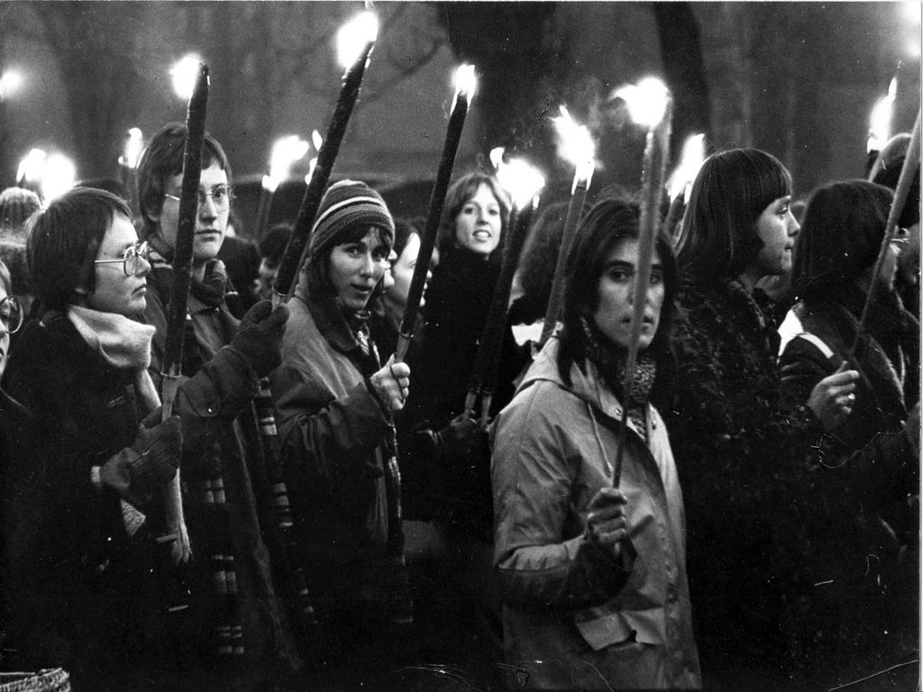 1. Nacht-Demo in Berlin 1977, Bildquelle: EMMA-Archhiv, ©Margarete Redl-von Peinen